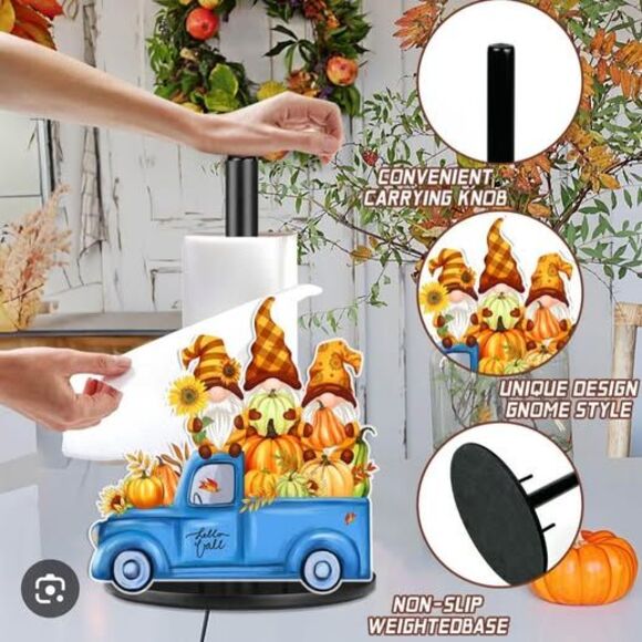 Fall Paper Towel Holder, NEW - Picture 2 of 4